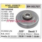 Echo pignon moteur tronçonneuse cs 400 440 3600 3700 4100 . 325' dents 7 001707 Echo pignon moteur tronçonneuse cs 400 440 3600 3700 4100 . 325' dents 7 001707