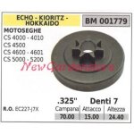 Echo pignon moteur tronçonneuse cs 4000 4010 4500 4610 . 325' dents 7 001779 Echo pignon moteur tronçonneuse cs 4000 4010 4500 4610 . 325' dents 7 001779