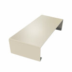 Eclisse extrieure pour couvertine alu couleur - ivoire clair - ral 1015, largeur - 210 mm - aluhome