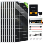 Eco - worthy système solaire 6 kwh / jour 1560w 24v avec onduleur système hors réseau pour camping - ... Eco - worthy système solaire 6 kwh / jour 1560w 24v avec onduleur système hors réseau pour camping - ...