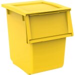 Ecobin 25 conteneur de 25 litres avec poigne'es pour poubelle terry ecoline, couleur jaune a' inse'rer ...