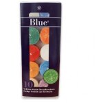 Bo�te 10 veilleuses st�arine multicolores