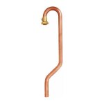 Crosse de sortie de compteur gaz - pour tube cuivre