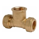 Raccord bic�ne en t laiton - f 1 / 2' - diam�tre 14 mm