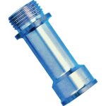 Rallonge laiton chrom droit  visser - m 1 / 2' - f 1 / 2' - 25 mm