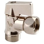 Sferaco - robinets quart de tour pour r�servoir w. c. - equerre nickel� 12x17 mf