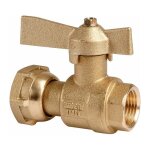 Ecolands - robinet d'arr�t � boisseau sph�rique - f 1 / 2' - f 3 / 4' - avant et apr�s compteur d'eau ...