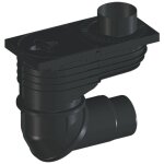 Ecoulement de goutti�re dn110 / 125 avec joint, collecteur de feuilles, clapet antigel, couvercle avec ...