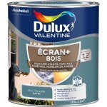 Ecran + bois - peinture satine pour bois extrieur - volets, portes, fentres, portails - bleu tempte ...
