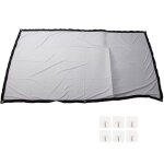 �cran de projection portable 100 pouces 16:9 double face, anti - plis pour cin�ma maison, int�rieur et ...