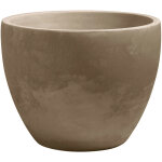 Eda - bac à arbustes palmea taupe - rond ø 70 x 55cm - 98l Eda - bac à arbustes palmea taupe - rond ø 70 x 55cm - 98l