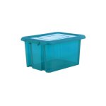 Eda - boite de rangement funny box 55l bleu canard acidul�