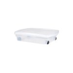 Eda - dessous de lit 40l naturel avec roulettes