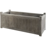 Eda - jardinire charme gris crus 119 x 50 x 50cm - 155l