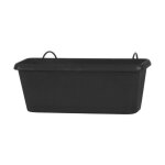Eda - jardini�re chorus gris anthracite, 30 x 12 x 11, 4 cm, 2, 6 l + support invisible