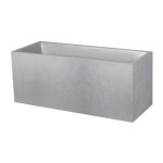 Eda - jardinire polypropylne l. 99. 5 x l. 99. 5 x h. 43. 5 cm gris bton 98l