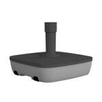 Eda - pied de parasol carré en plastique à remplir 25 l gris foncé / béton Eda - pied de parasol carré en plastique à remplir 25 l gris foncé / béton