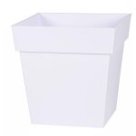 Eda - plastique pot de fleur moderne blanc 22 litres