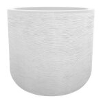Eda - pot de fleurs rond en plastique graphit up blanc crus -  50 cm