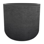 Eda - plastique - pot rond 50 cm graphitup - 67 l - gris anthracite