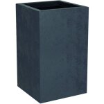 Eda - pot de fleur carre haut basalt up gris 36 litres