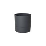Eda - pot rond polypropyl�ne aquaduo diam. 19. 3 cm gris anthracite