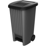Eda - poubelle 100l avec pdale et roulettes