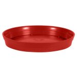 Eda - soucoupe style 34, 5 pour pot 48 et vase haut - rouge rubis