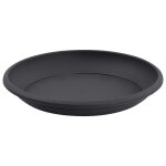 Eda - soucoupe cancun  30 cm pour pot cancun  40 cm - gris anthracite