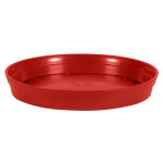 Eda - soucoupe style 34, 5 pour pot 48 et vase haut - rouge rubis