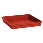 Eda - soucoupe plastique carr� toscane pot carr� 22 l 26, 7 x 26, 7