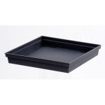 Soucoupe toscane carrée 32 cm - anthracite eda Soucoupe toscane carrée 32 cm - anthracite eda