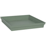 Eda - soucoupe 32, 6 x 32, 6 x 4, 9 cm pour pot de fleur carr toscane pop - vert laurier