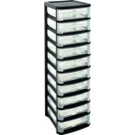 Tour 10 tiroirs 320x370x1021 noir eda - 17745