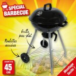 Edco - barbecue type cloche avec couvercle sur pied, diam�tre 45cm