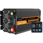 Edecoa - convertisseur 12v 220v 230v pur sinus 1500w écran 2x usb télécommande transformateur de tension ... Edecoa - convertisseur 12v 220v 230v pur sinus 1500w écran 2x usb télécommande transformateur de tension ...
