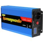 Edecoa convertisseur 12v 220v convertisseur de tension 1200w transformateur 12v 230v onde sinusodale ...