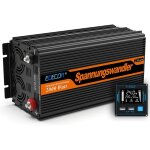 Edecoa - convertisseur 24v 220v camion 2000w onduleur télécommande 2x usb écran pour panneau solaire ... Edecoa - convertisseur 24v 220v camion 2000w onduleur télécommande 2x usb écran pour panneau solaire ...