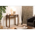Macabane - lauren - console marron rectangulaire 1 tagre bois mindi