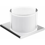 Keuco - edition 400 - distributeur de savon avec support, 150 ml, verre dpoli / chrome 11552019000