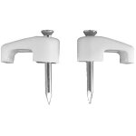Edm - agrafe serre - cble blanche pour tuyau plat 2x1, 5 n 01 (bote100 u. )