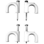 Edm - agrafe serre - c�ble blanche pour tuyau tubulaire 2x1, 5 n� 7 (bo�te 100 u. )