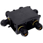 Edm - boitier de raccordement 6 brins pour luminaires ip68 13, 5x11, 5x4, 7cm black series (retractil) ...