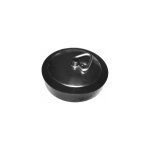 Edm ? bouchon de vidage � 50mm ? caoutchouc noir ? syst�me �tanche pour �vier ? installation facile et ...