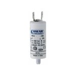 Edm - condensateur de dmarrage mka 1uf 5% 450v 3, 4x6, 3cm avec piquet m8 et faston simple 6, 35 konek ...