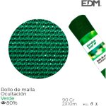 Edm - filet occultant vert - 2x10m - 90g / m - 80% opacit - polypropylne rsistant uv