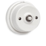 Edm - m�canisme bouton poussoir sonnette porcelaine s�rie vintage 10a 250v