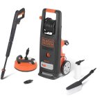 Black + decker - nettoyeur haute pression 2000w 140 bar 440 l / h patio cleaner et brosse fixe black ...
