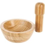 Pilon et mortier en bambou - livraison gratuite Pilon et mortier en bambou - livraison gratuite