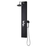 Edouard rousseau - colonne de douche hydromassante houka - noir